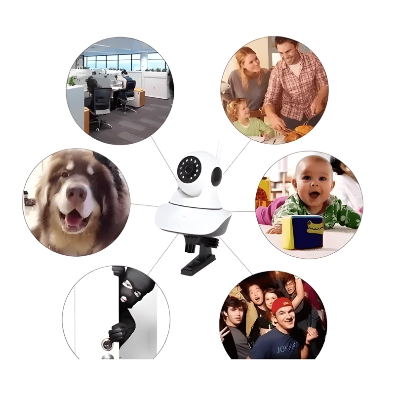 CAMARA ROBOTIZADA 2 ANTENAS IP DE SEGURIDAD WIFI HD - 2