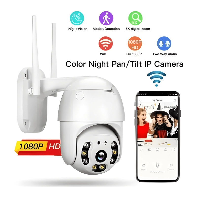 CAMARA DE SEGURIDAD DOMO EXTERIOR WIFI 360° FULL HD IP66 - 3