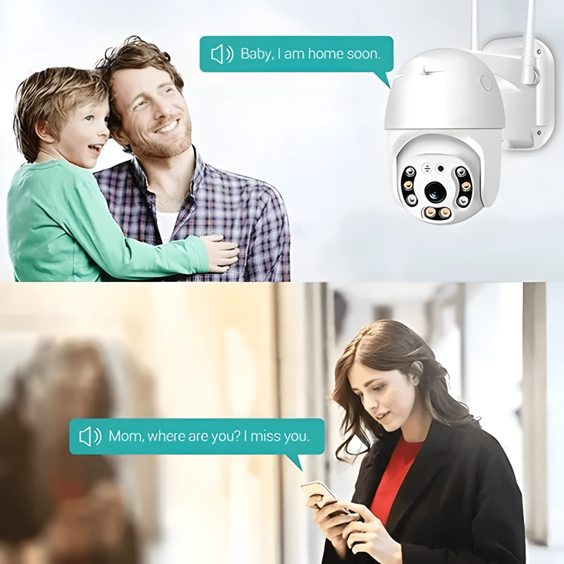 CAMARA DE SEGURIDAD DOMO EXTERIOR WIFI 360° FULL HD IP66 - 4