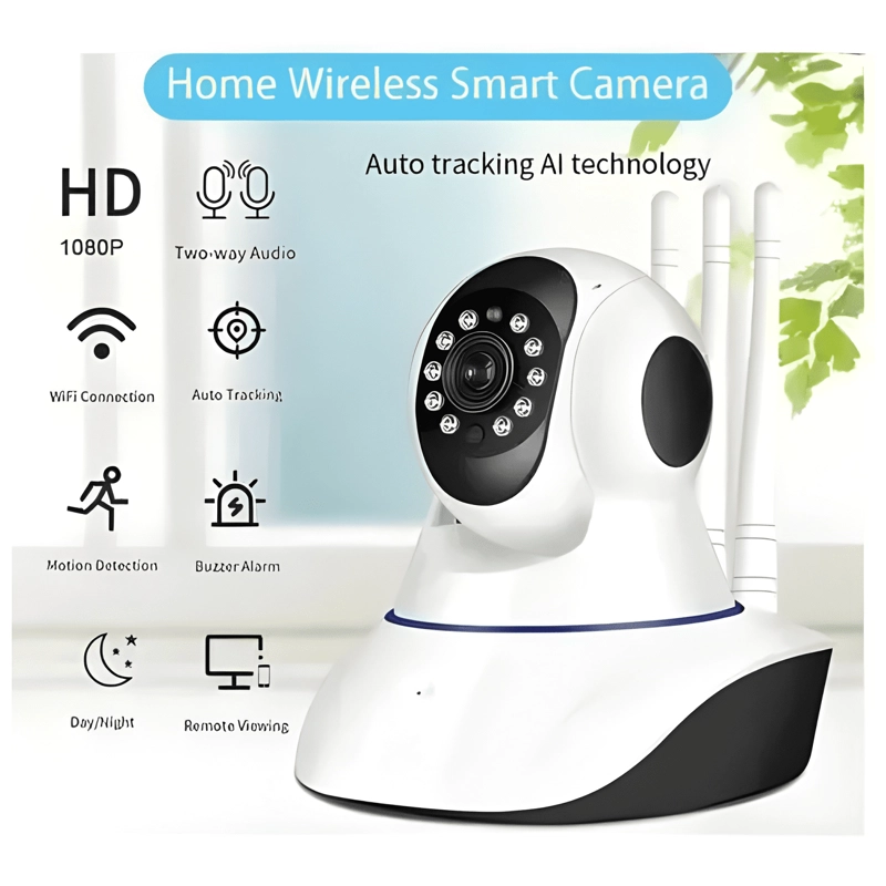 PACK X2 CAMARA ROBOTIZADA 2 ANTENAS IP DE SEGURIDAD WIFI HD - 2