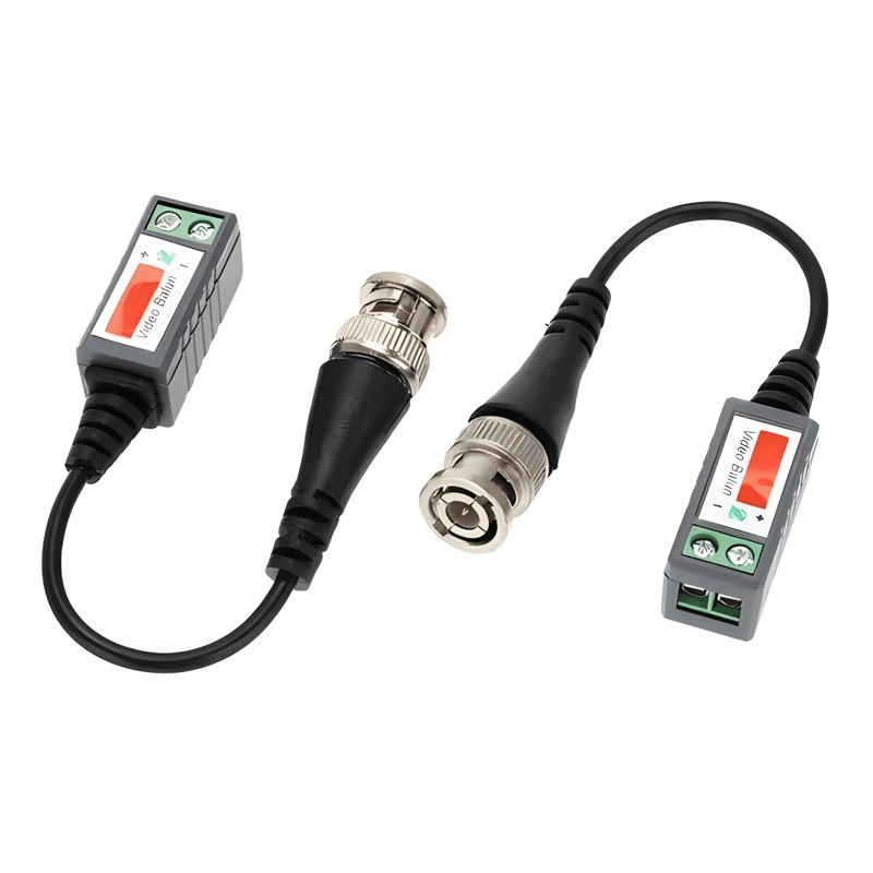 X4 PAR VIDEO BALUN PASIVO CABLE 720P 1080P HDCVI AHD GRIS - 3