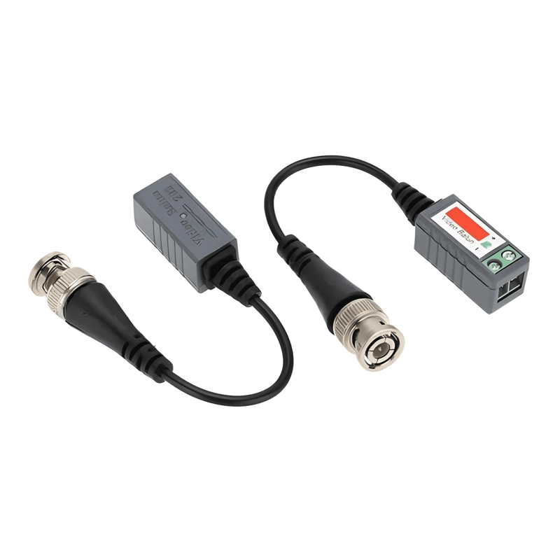 X4 PAR VIDEO BALUN PASIVO CABLE 720P 1080P HDCVI AHD GRIS - 4