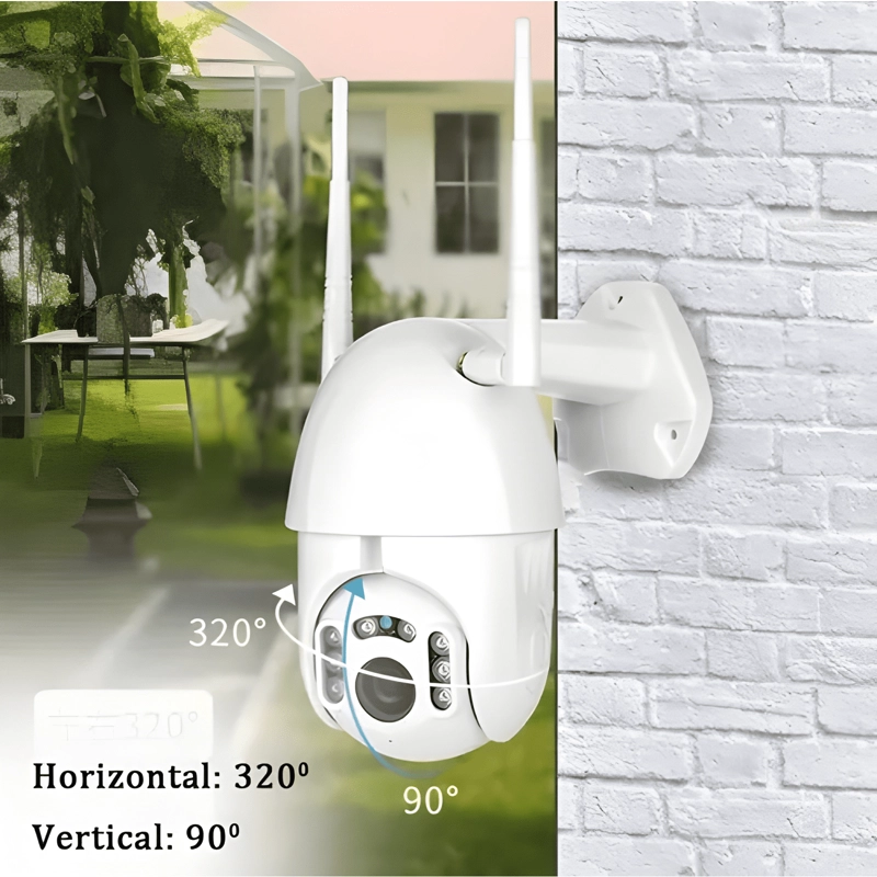 CAMARA IP X2 CON MOVIMIENTO, INFRARROJO IMPERMEABLE WIFI HD - 2