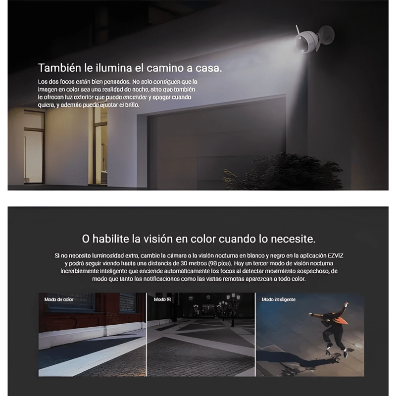 CAMARA DE SEGURIDAD EZVIZ C3W PRO CS-C3W-A0-3H4WFRL BLANCO - 4