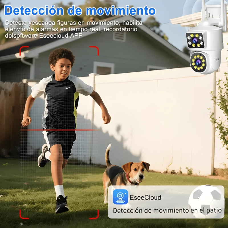 2NLF® 5G CAMARA DE SEGURIDAD WIFI INALAMBRICA DUAL MOD3 - 3