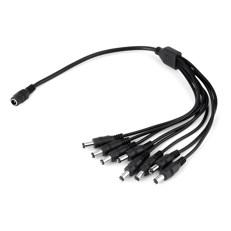 SPLITTER PULPO ALIMENTACION 1X8 CCTV CAMARAS - 1