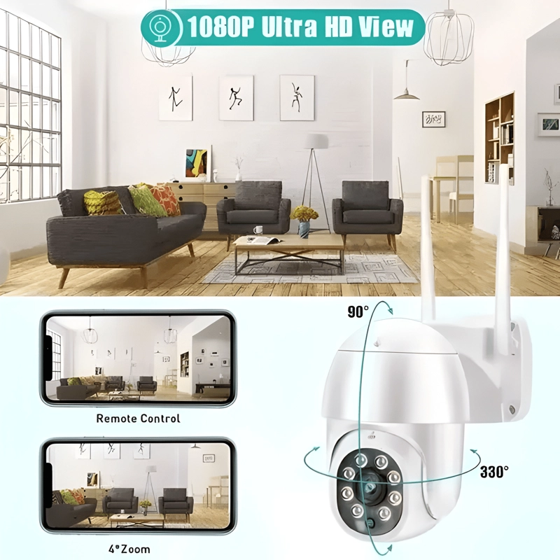 CAMARA IP CON MOVIMIENTO INFRARROJO IMPERMEABLE WIFI FULL HD - 3