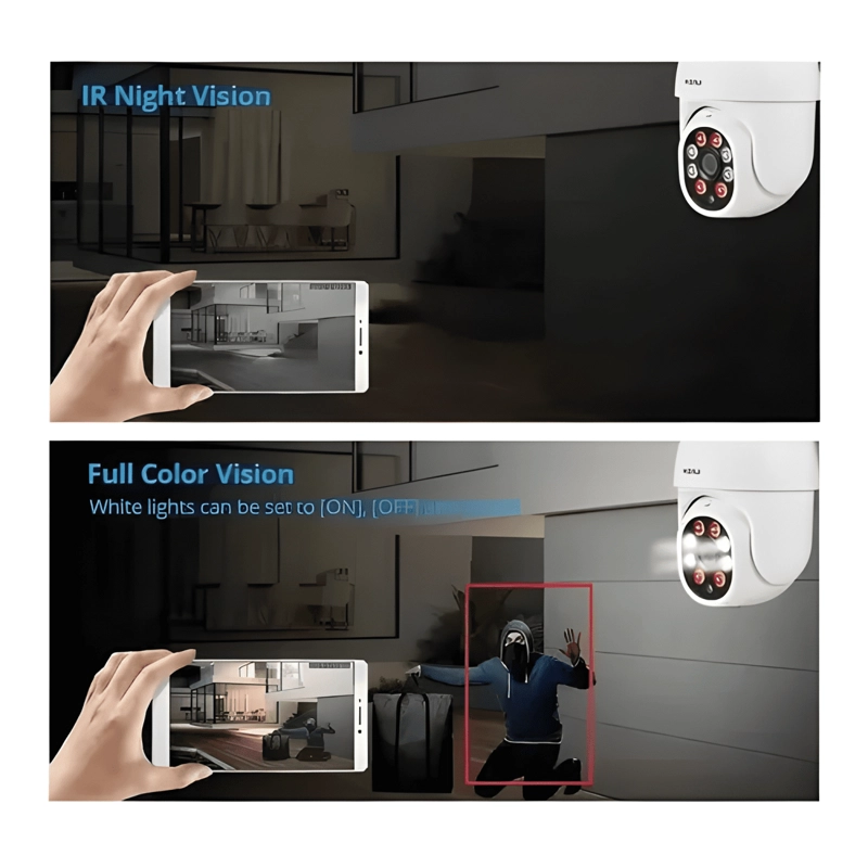 CAMARA IP CON MOVIMIENTO INFRARROJO IMPERMEABLE WIFI FULL HD - 4