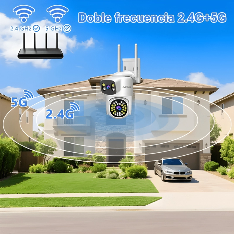 ATSG® 12MP DUAL LENTE PTZ CAMARA DE SEGURIDAD 2.4/5GHZ WIFI6 - 3