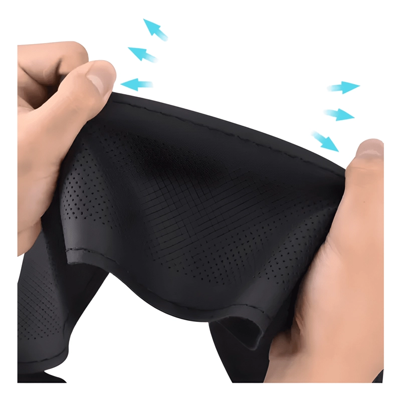 FUNDA CUBRE VOLANTE COSIDO ANTIDESLIZANTE ECOCUERO PARA ULTR - 2