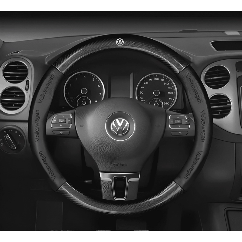FUNDA DE VOLANTE DE FIBRA DE CARBONO DE 38 CM CON FORMA PLUS - 2