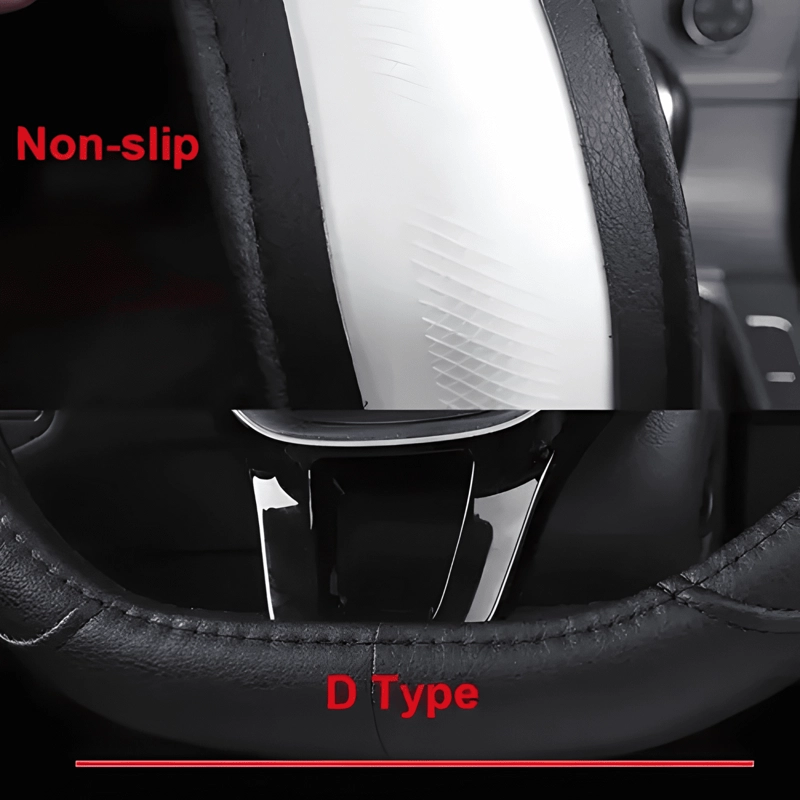 FUNDA CUBRE VOLANTE TIPO D ECO CUERO ANTIDESLIZANTE M48 M48 - 1