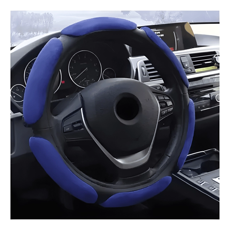 FUNDA CUBRE VOLANTE AUTO ANTIDESLIZANTE TRANSPIRABLE MOD2 - 1