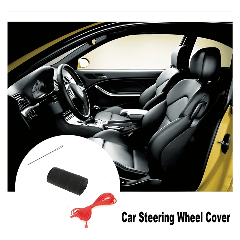 FUNDA PARA VOLANTE AGUJERO COMPLETO PARA COSER A MANO AZUL - 2
