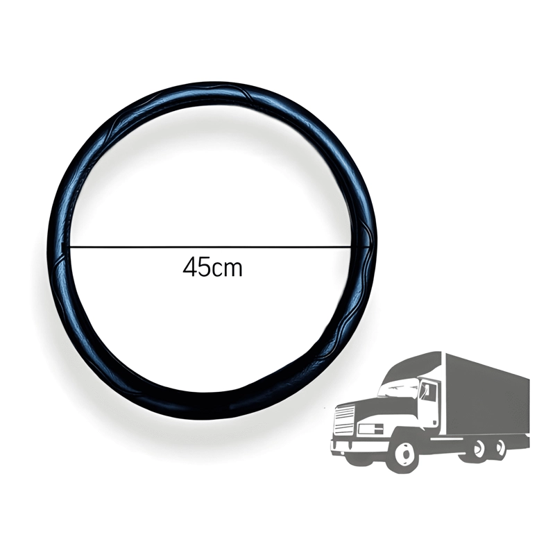 FUNDA CUBRE VOLANTE 45CM PARA CAMION ECO CUERO BRILLANTE R&C - 3