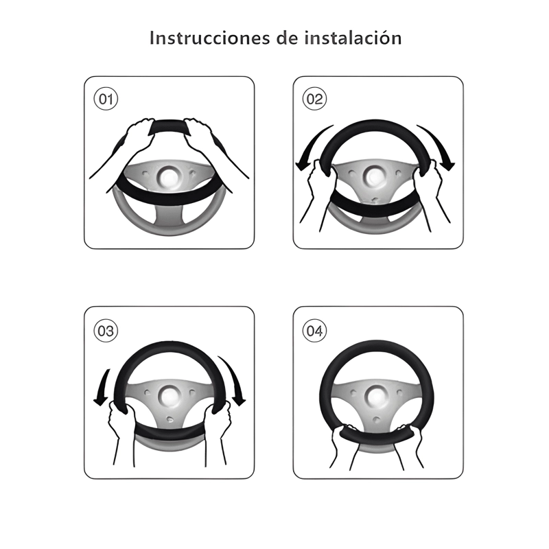 FUNDA DE VOLANTE DE FIBRA DE CARBONO DE 38 CM CON FORMA ULTR - 3