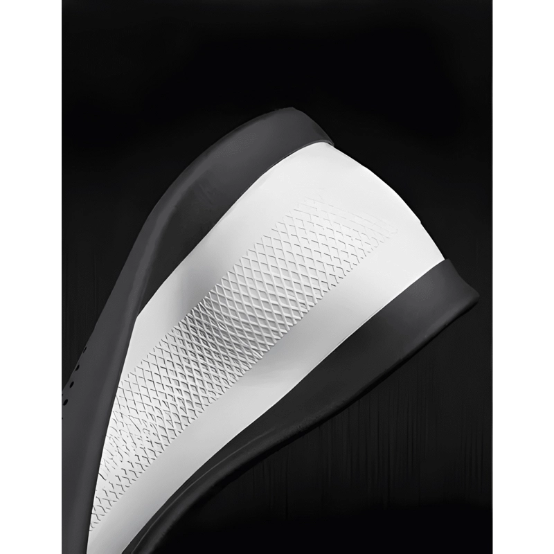 FUNDA CUBRE VOLANTE CUERO TIPO D 38CM GOMA INT BLANCA - 2