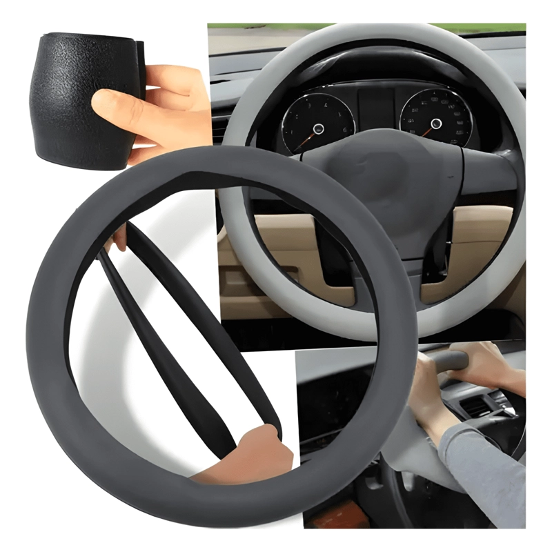 FUNDA PROTECTORA DE VOLANTE ELASTICO GOMA ANTIDESLIZANTE - 1