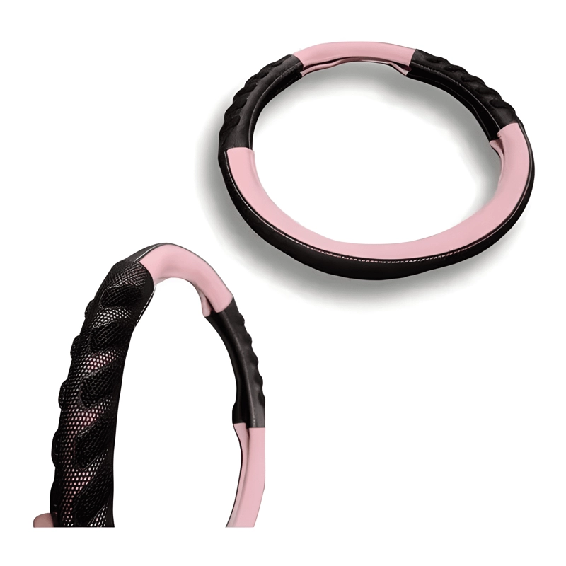 FUNDA CUBRE VOLANTE PARA MUJER ECO CUERO GOMA ANTIDESLIZANTE - 1