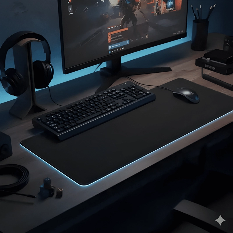 MOUSE PAD GAMER XL 90X40 GOMA ANTIDESLIZANTE - 2