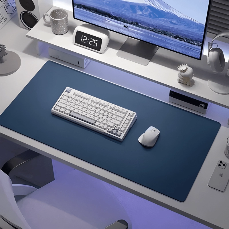ALFOMBRILLA MOUSEPAD DE CUERO IMPERMEABLE REVERSIBLE PLUS - 1