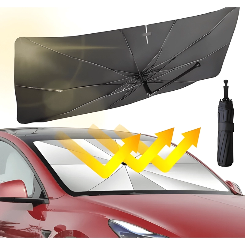 PROTECTOR PARA AUTO TIPO SOMBRILLA QUITA SOL PRACTICO - 2