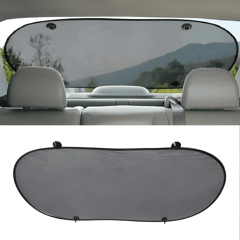PARASOL TAPA PROTECTOR CORTINA SOLAR TRASERA VENTOSAS AUTO - 1