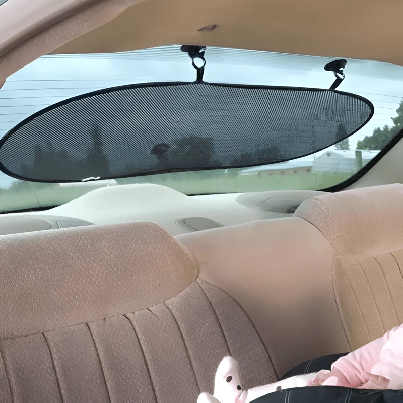 PARASOL TAPA PROTECTOR CORTINA SOLAR TRASERA VENTOSAS AUTO - 2