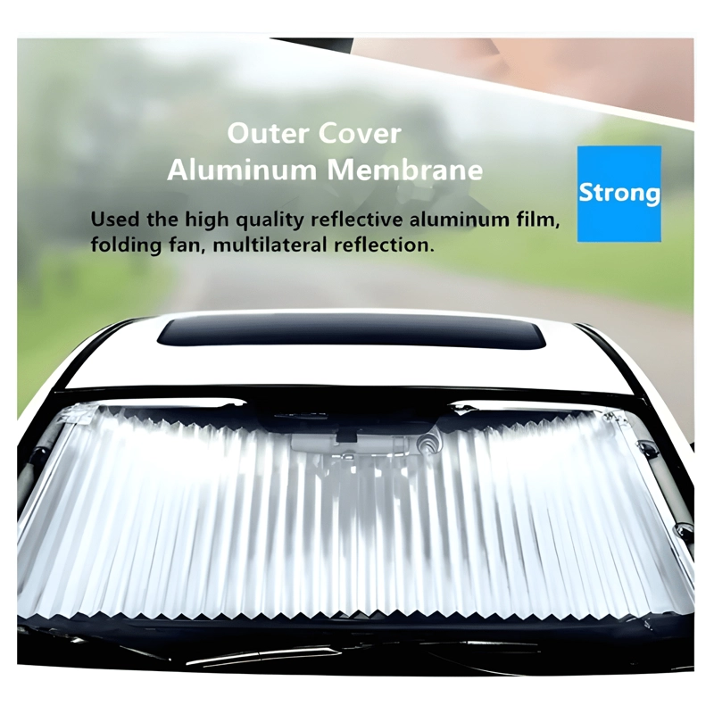 QUITASOL RETRACTIL PARASOL ENROLLABLE PARABRISAS AUTO 70X160 - 2