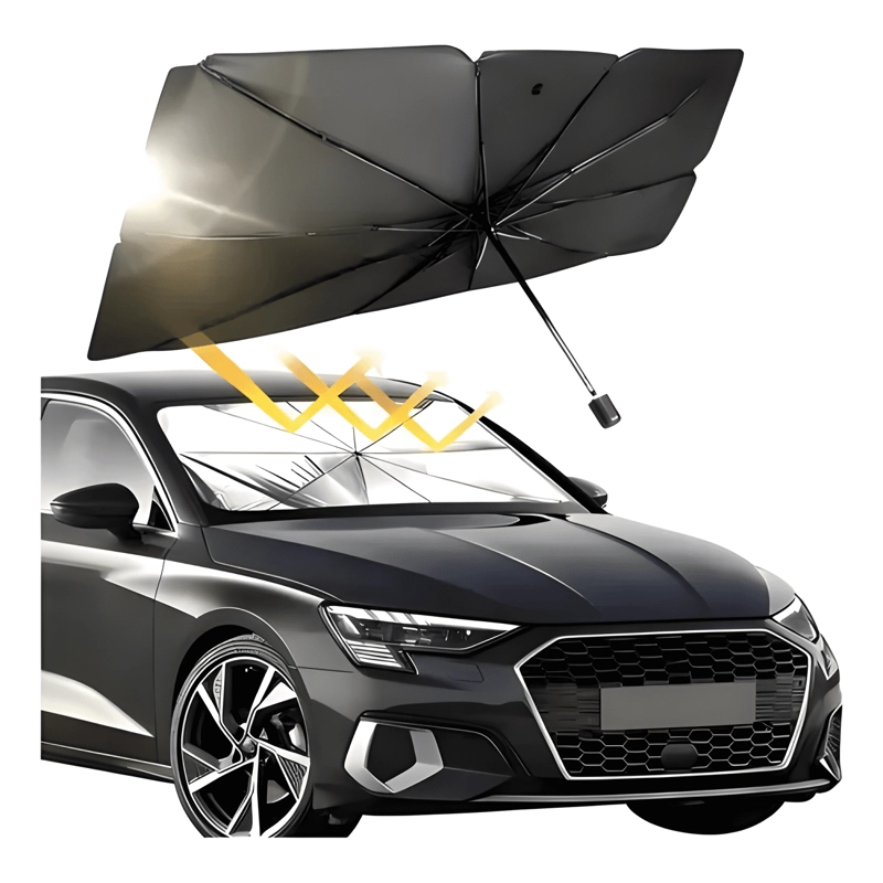 QUITASOL TIPO SOMBRILLA PARASOL PARABRISAS AUTO CUBRE PLUS - 3