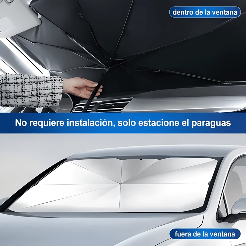 TAPASOL PARABRISAS CUBRE SOL PARA COCHE CORTINAS PARASOL PRO - 2