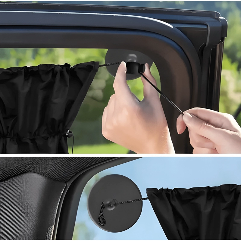 PACK X2 PARASOL TODO VEHICULO RETRACTIL TAPA SOL LITE - 3