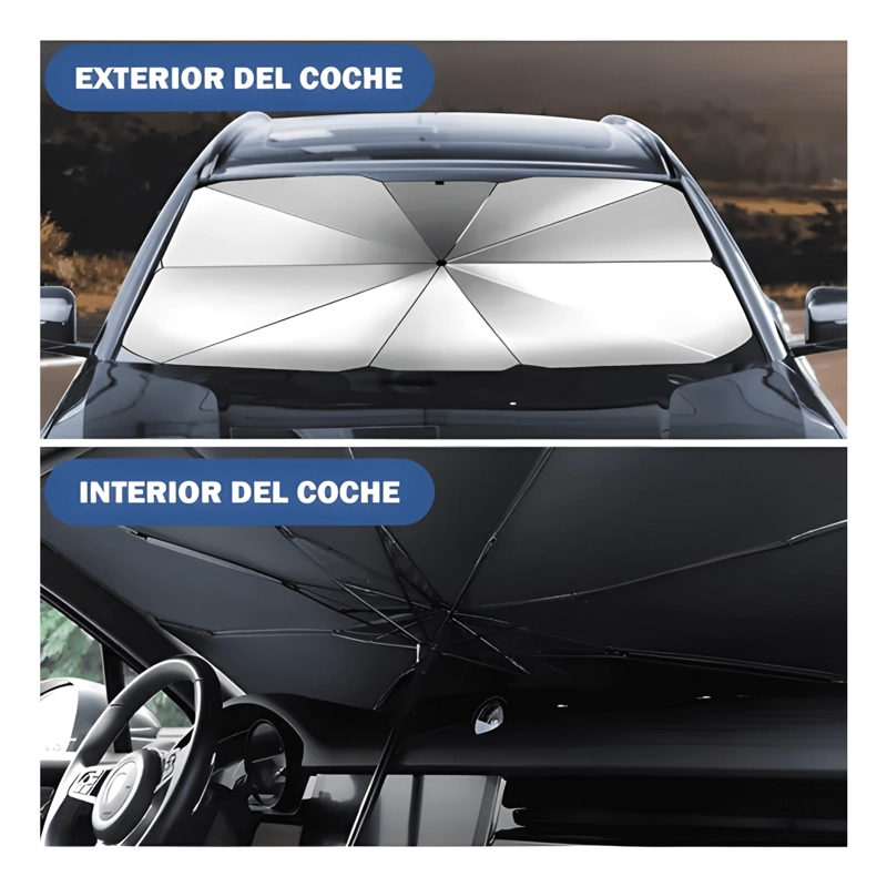 QUITASOL TIPO SOMBRILLA PARA AUTO PARABRISA UNIVERSAL PLUS - 4