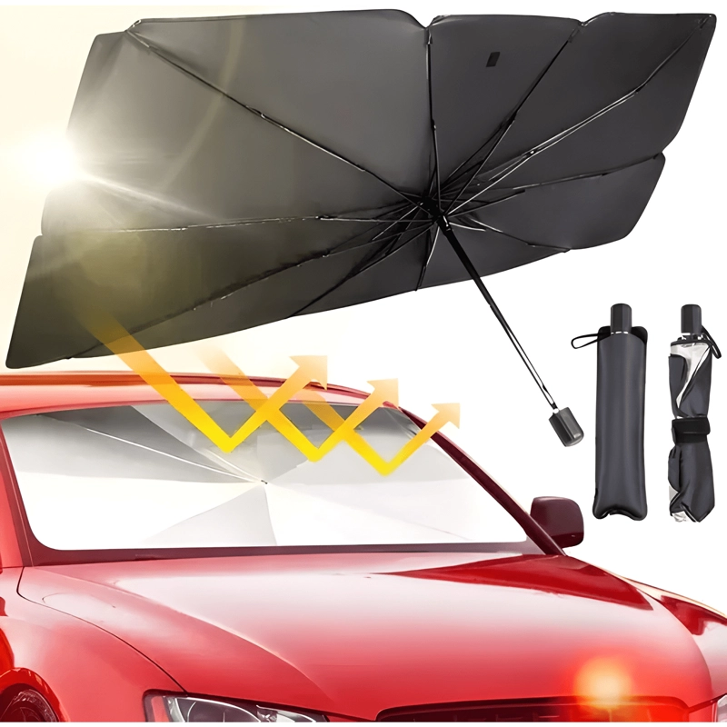 QUITASOL PARASOL PARABRISAS AUTO TIPO SOMBRILLA CUBRE SOL IV - 2