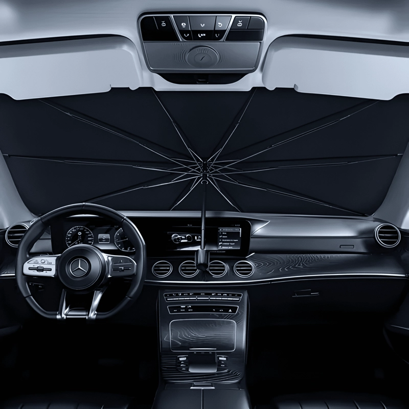 COCHE PARASOL CUBRE SOL PLEGABLE PARA PARASOLES AUTOMOVIL - 4