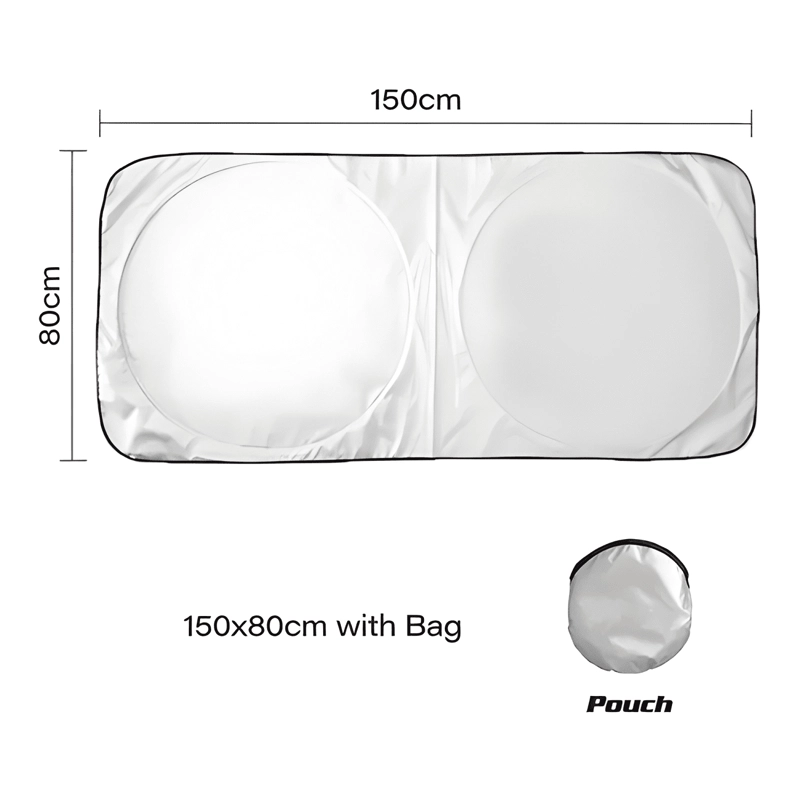 PARASOL PLEGABLE TAPASOL UV PARA PARABRISA AUTO CON ESTUCHE - 1