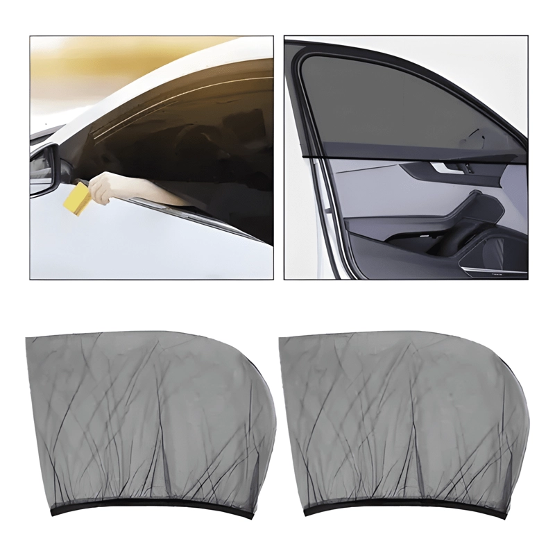 PACK X4 MALLA PROTECTOR SOL MOSQUITO PARA VENTANAS AUTO - 3