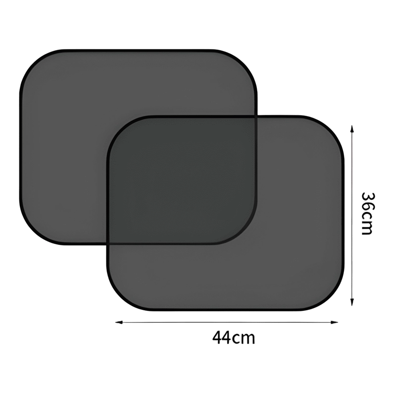 TAPA SOL PROTECTOR AUTO PARA VENTANILLA LATERAL 36CMX44CM X2 - 3