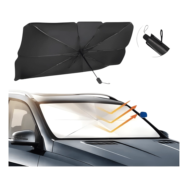 QUITASOL PARASOL PARABRISAS AUTO TIPO SOMBRILLA CUBRE PRO - 3