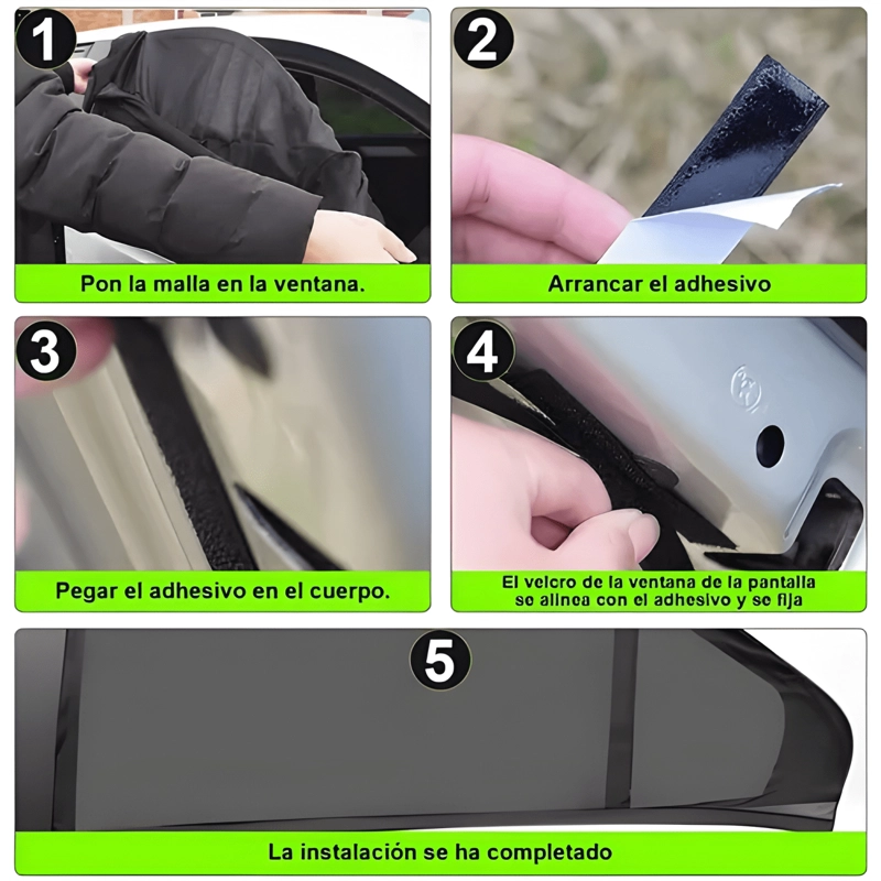 4 X PARASOL PROTECTOR SOLAR AUTO SUV CAMIONETA CON FILTRO UV - 1