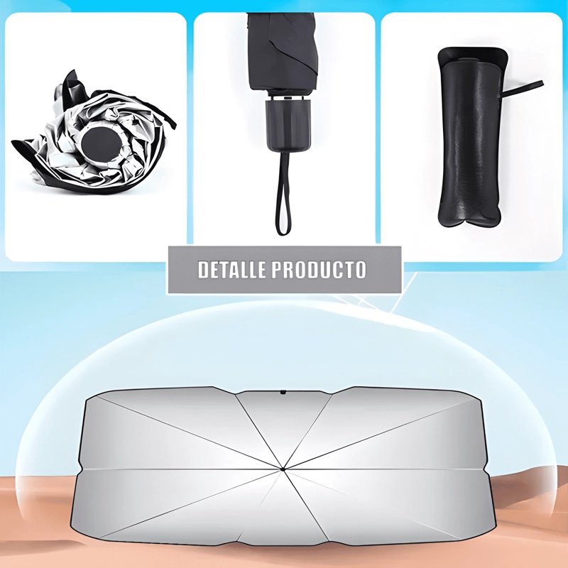 QUITASOL TIPO SOMBRILLA PARA AUTO PARASOL RETRACTIL PRO - 2