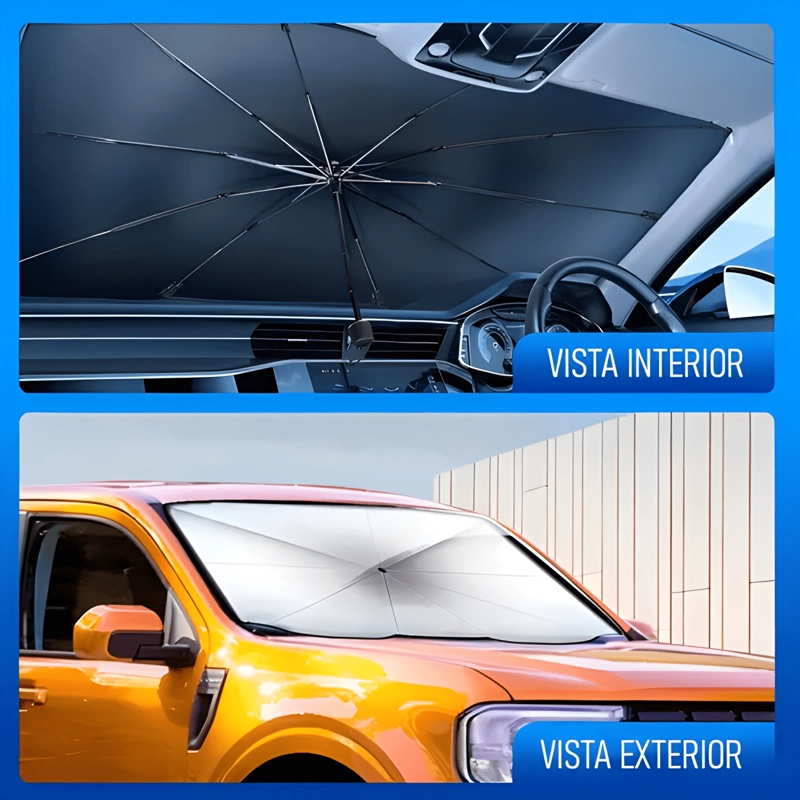 QUITASOL TIPO SOMBRILLA PARA AUTO PARASOL RETRACTIL PRO - 4