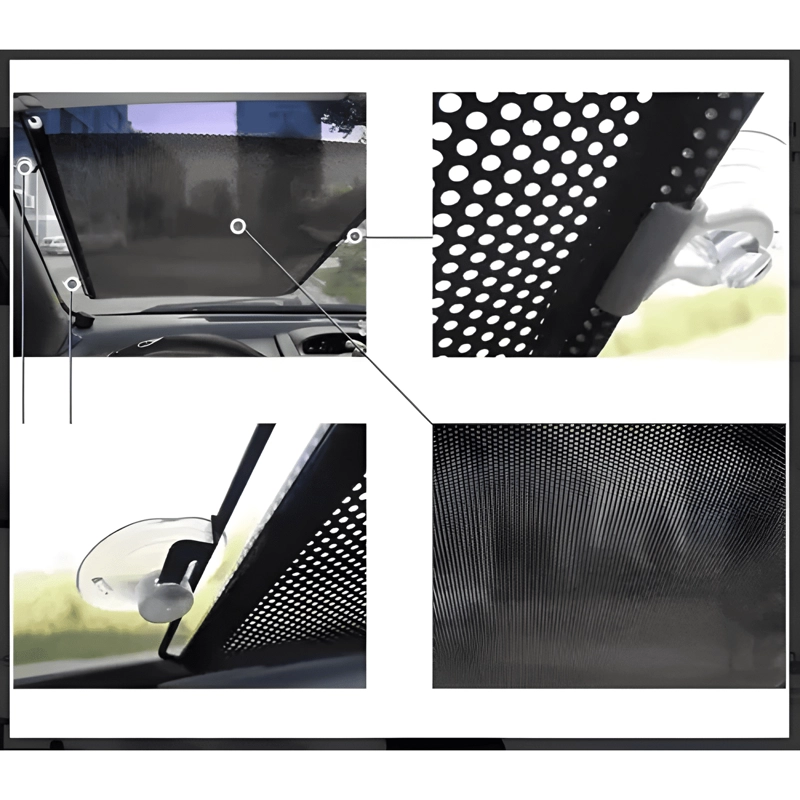 QUITASOL RETRACTIL PARASOL ENROLLABLE PARABRISAS AUTO MOD2 - 3
