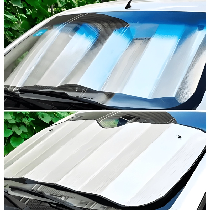 PROTECTOR SOLAR PARABRISA SOMBRILLA TAPA SOL AUTO 130X60 CM - 3