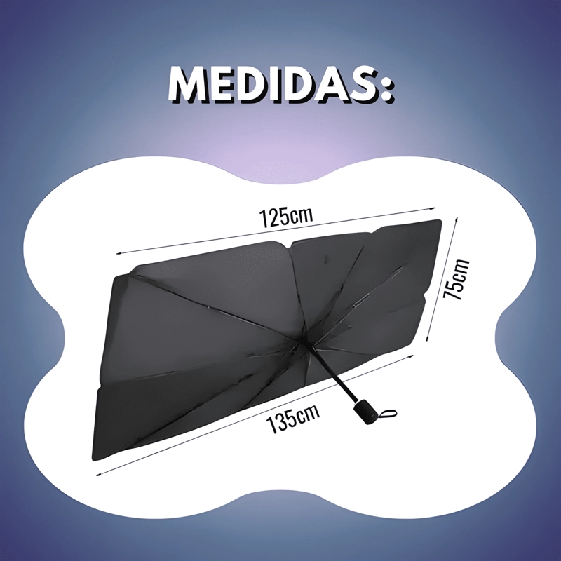 QUITASOL SOMBRILLA AUTO PARASOL PARABRISAS RETRACTIL - 2