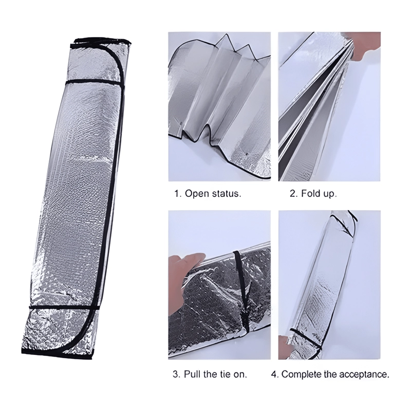 TAPA PARABRISAS PARA SOL CUBRE VIDRIO AUTO CAMIONETA ANTI-UV - 3