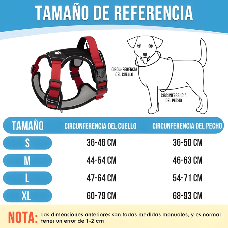 ARNE S ANTI TIRONES AJUSTABLE REFLECTANTE PERROS CON CORREA - 1