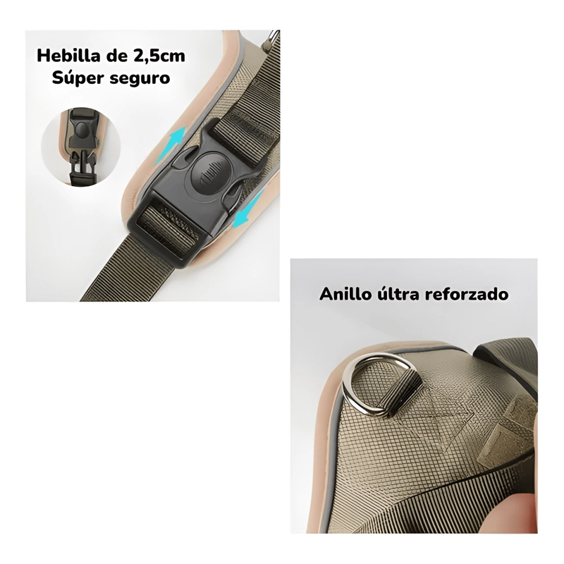 ARNE S PARA PERRO AJUSTABLE CON CORREA REFLECTANTES S ROJO #2 - 2