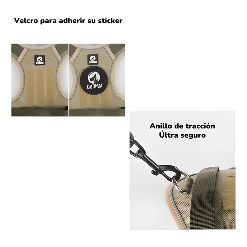 ARNE S PARA PERRO AJUSTABLE CON CORREA REFLECTANTES S ROJO #2 - 3