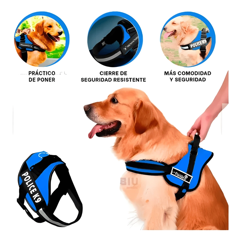 ARNE S POLICE K9 REFORZADO PARA PERROS PEQUEÑOS TALLA S - 2